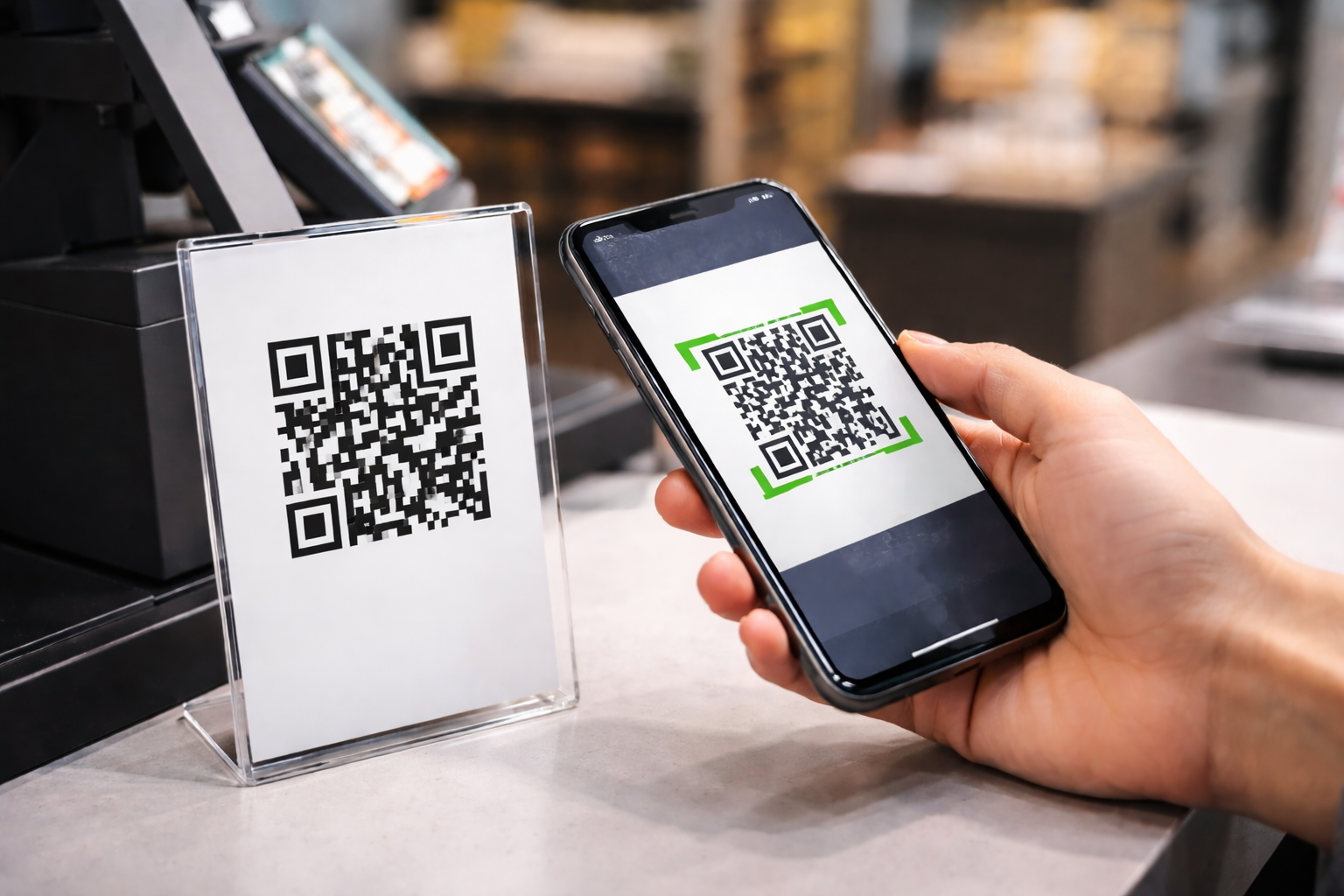 bezhotovostná QR platba, il